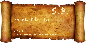 Somody Márta névjegykártya